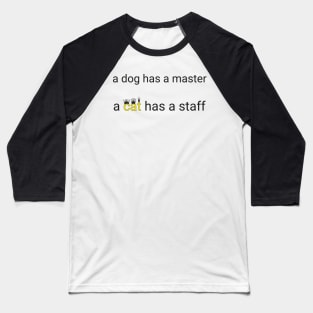 Cat staff gift ragdoll Baseball T-Shirt